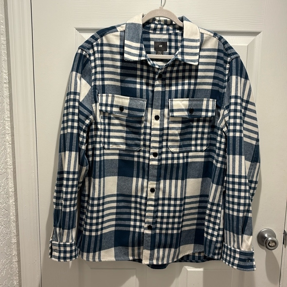 H&M Men’s shirt jacket Sz XL